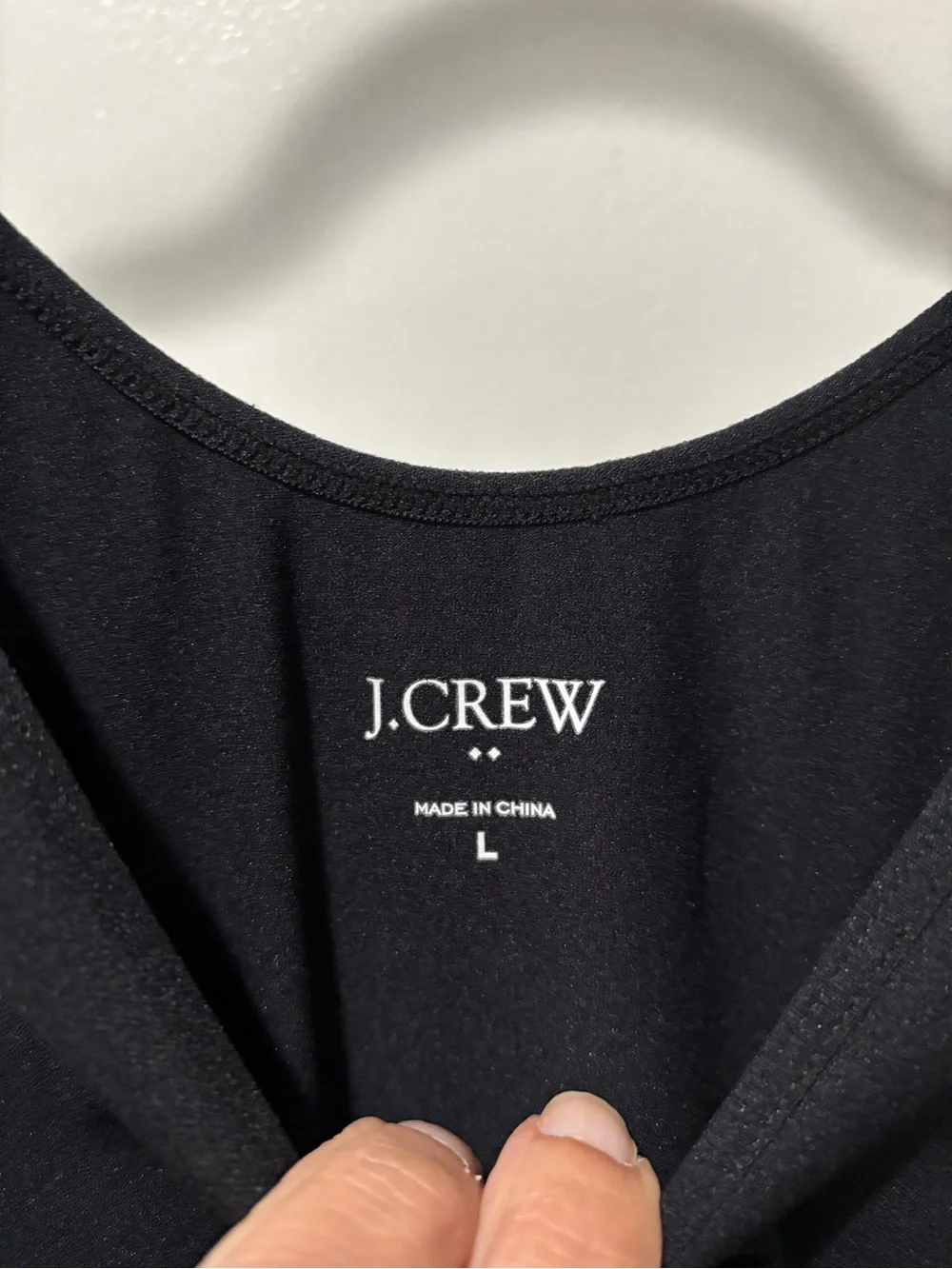 J. Crew Black V Neck Tank Top